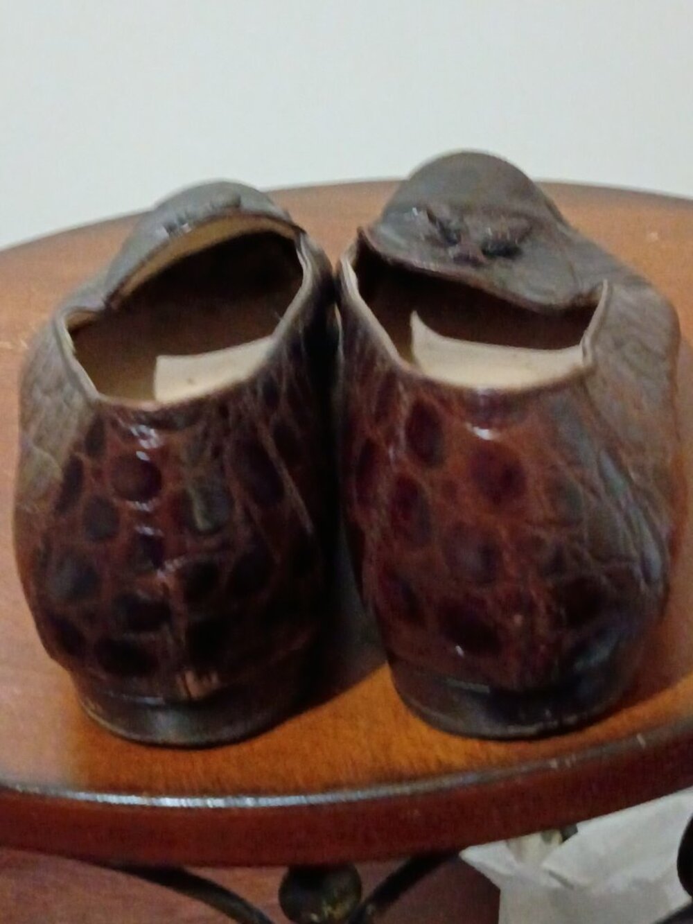 SALVATORE FERRAGAMO Vintage Brown Leather Classic Low Heels Shoes Size 9.5 B - Picture 9 of 14